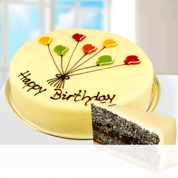 Große Konditorei-Mohntorte ?Happy Birthday?