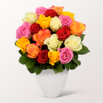 40er bunte Rosen im Bund