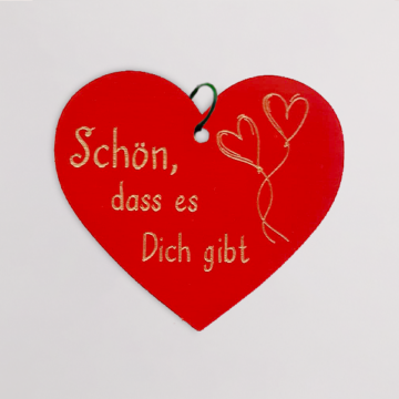 Blumenstecker Holzherz