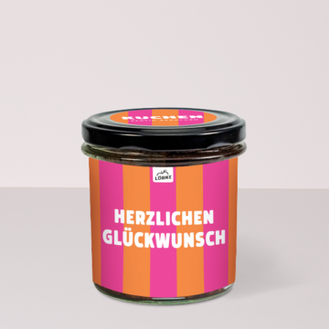 Schokokuchen „Herzlichen Glückwunsch“ (150 g)